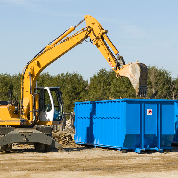 can i request a rental extension for a residential dumpster in Callaway NE